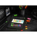 Faber-Castell Színes ecsetfilc készlet - Black Edition - Brush pen (10 db)