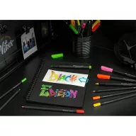   Faber-Castell Színes ecsetfilc készlet - Black Edition - Brush pen (10 db)