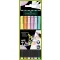 Faber-Castell Színes ecsetfilc készlet - Black Edition - Pastel - Brush pen (6 db)