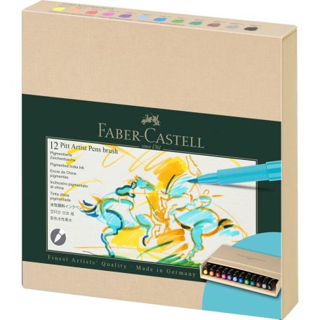 Faber-Castell Pitt ecsetfilc készlet - Pitt Artist Pen Brush (12 db)