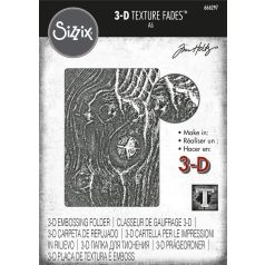   SIZZIX 3D Domborító mappa 666297 - Woodgrain - Tim Holtz - 3-D Textured Impressions Embossing Folder (1 csomag)
