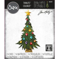   SIZZIX vágósablon 666332 - Trim a Tree - Tim Holtz - Thinlits Die Set  (1 csomag)