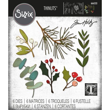 SIZZIX vágósablon 666333 - Festive Gatherings - Tim Holtz - Thinlits Die Set  (1 csomag)