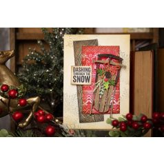   SIZZIX vágósablon 666339 - Vintage Sled - Tim Holtz - Thinlits Die Set  (1 csomag)