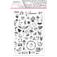   Aladine Gumibélyegző - Summer  - Bullet Journal Foam Stamps (1 csomag)
