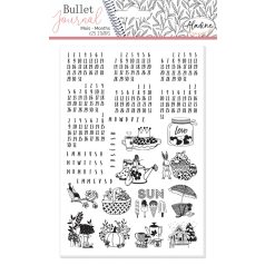   Aladine Gumibélyegző - Universal Months  - Bullet Journal Foam Stamps (1 csomag)