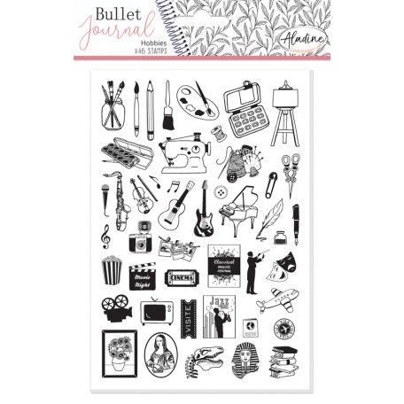Aladine Gumibélyegző - Hobbies - Bullet Journal Foam Stamps (1 csomag)
