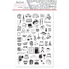  Aladine Gumibélyegző - Daily Tasks / Napi feladatok - Bullet Journal Foam Stamps (1 csomag)