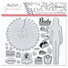   Aladine Szilikonbélyegző - Trackers 2 (English) - Bullet Journal Clear Stamps (1 csomag)