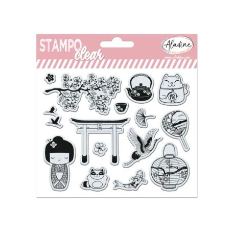 Aladine Szilikonbélyegző - Japan - Clear Stamps (1 csomag)