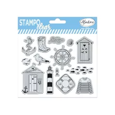   Aladine Szilikonbélyegző -Tengerpart - Sea - Clear Stamps (1 csomag)