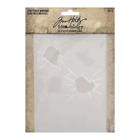 Tim Holtz Díszítőelem - Shattered Windows - Idea-ology Tim Holtz Halloween (1 csomag)