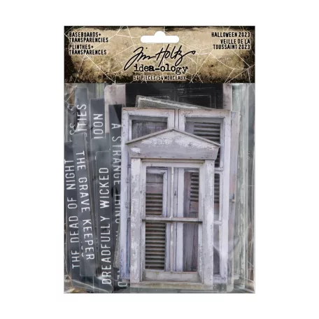 Tim Holtz Díszítőelem - Baseboards + Transparencies - Idea-ology Tim Holtz Halloween (1 csomag)