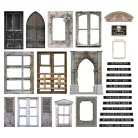 Tim Holtz Díszítőelem - Baseboards + Transparencies - Idea-ology Tim Holtz Halloween (1 csomag)