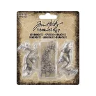 Tim Holtz Fém díszítőelem - Adornments Spiders + Branches - Idea-ology Tim Holtz Halloween (1 csomag)
