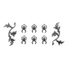 Tim Holtz Fém díszítőelem - Adornments Spiders + Branches - Idea-ology Tim Holtz Halloween (1 csomag)