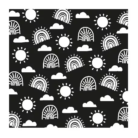 Nellie's Choice Stencil - Rainbows - Mixed Media Stencils (1 db)