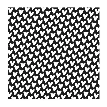 Nellie's Choice Stencil - Hearts - Mixed Media Stencils (1 db)