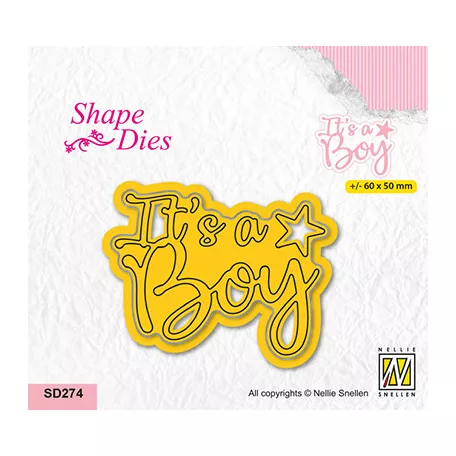 Nellie's Choice Vágósablon - It's a boy - Cutting Die (1 csomag)