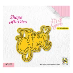   Nellie's Choice Vágósablon - It's a girly - Cutting Die (1 csomag)