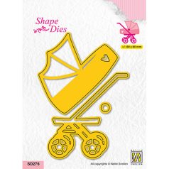   Nellie's Choice Vágósablon - Baby car - Cutting Die (1 csomag)