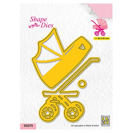 Nellie's Choice Vágósablon - Baby car - Cutting Die (1 csomag)