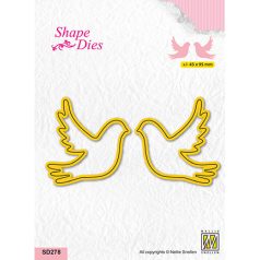   Nellie's Choice Vágósablon - Doves - Cutting Die (1 csomag)