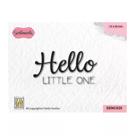 Nellie's Choice Szilikonbélyegző - Hello Little One - Clear Stamps (1 csomag)