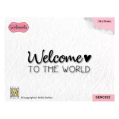   Nellie's Choice Szilikonbélyegző - Welcome to the world - Clear Stamps (1 csomag)
