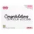 Nellie's Choice Szilikonbélyegző - Congratulations - Clear Stamps (1 csomag)