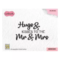   Nellie's Choice Szilikonbélyegző - Hugs + Kisses - Clear Stamps (1 csomag)