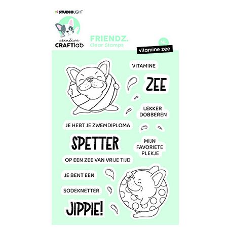 Creative Craftlab Szilikonbélyegző - Vitamine Zee Friendz nr.469 - Clear Stamps (1 csomag)