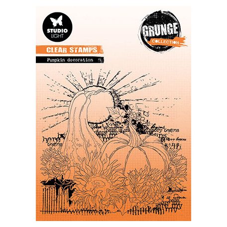 Studio Light Szilikonbélyegző - Pumpkins Grunge collection nr.454 - Clear Stamps (1 csomag)