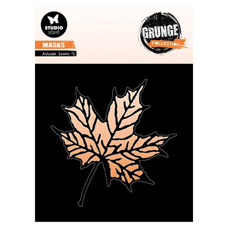 Studio Light Stencil - Autumn leave Grunge collection nr.203 - Mixed Media Stencils (1 db)