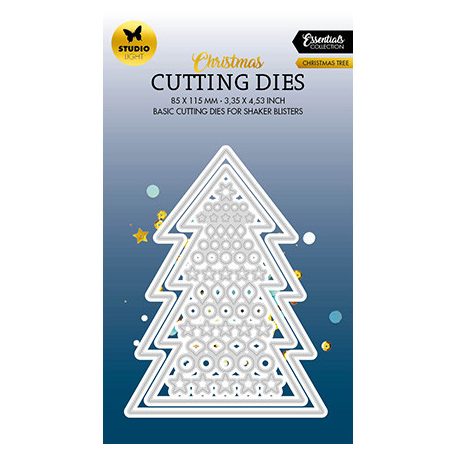 Studio Light Vágósablon - Christmas tree Essentials nr.559 - Cutting Die (1 csomag)