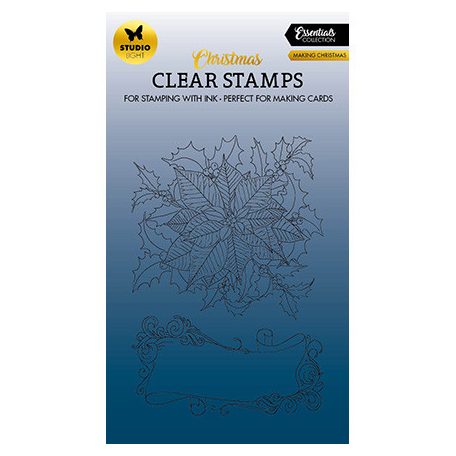 Studio Light Szilikonbélyegző - Making Christmas Essentials nr.475 - Clear Stamps (1 csomag)