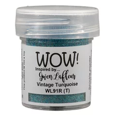   WOW! Domborítópor 15ml - Vintage Turquoise - Embossing Powder (1 db)