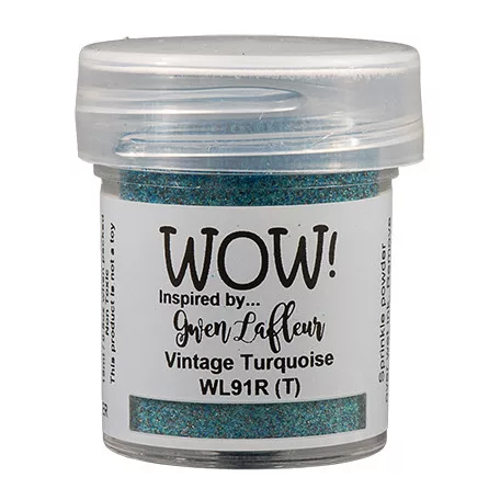 WOW! Domborítópor 15ml - Vintage Turquoise - Embossing Powder (1 db)