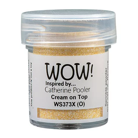 WOW! Domborítópor 15ml - Cream On Top - X Catherine Pooler - Embossing Powder (1 db)
