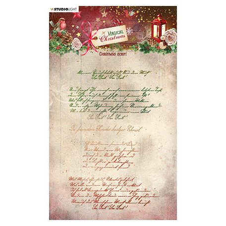 Studio Light Szilikonbélyegző - Christmas script Magical Christmas nr.501 - Clear Stamps (1 csomag)