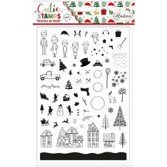   Aladine Gumibélyegző - Christmas Scenes - Foam Stamps (1 csomag)