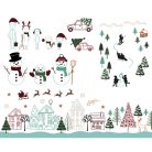 Aladine Gumibélyegző - Christmas Scenes - Foam Stamps (1 csomag)