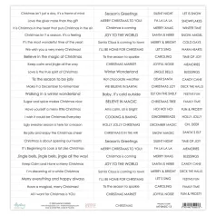   Mintay Papers Kivágóív - Feliratok 12" (30 cm) - Christmas  - Sentiment Paper (1 ív)