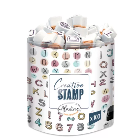 Aladine Dekor gumibélyegző - Letters Mini - Creative Foam Stamps (1 csomag)