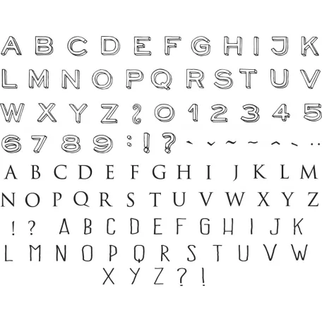 Aladine Dekor gumibélyegző - Letters Mini - Creative Foam Stamps (1 csomag)