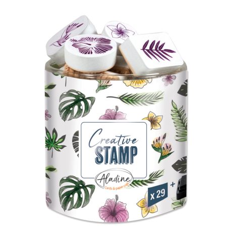 Aladine Dekor gumibélyegző - Jungle - Creative Foam Stamps (1 csomag)