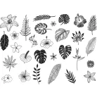 Aladine Dekor gumibélyegző - Jungle - Creative Foam Stamps (1 csomag)