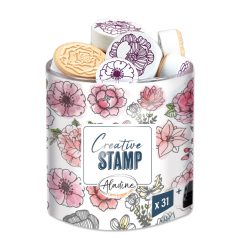   Aladine Dekor gumibélyegző - Flowers - Creative Foam Stamps (1 csomag)