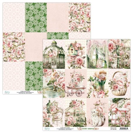 Mintay Papers Papírkészlet 12" (30 cm) - Peony Garden (12 lap)