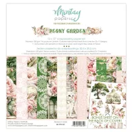   Mintay Papers MINI Papírkészlet kivágóívvel 12" (30 cm) - Peony Garden (7 lap)